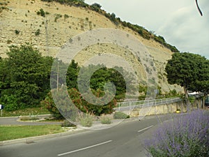 Slovenia, Portoroz, roadside rocks and nature