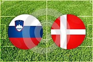 Slovenia vs Denmark football match