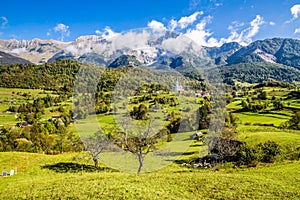 Slovenian Landscape And Church - Dreznica,Slovenia