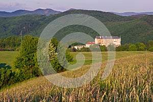 Slovenska Lupca castle during summer