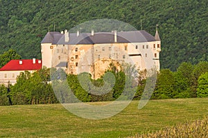 Slovenska Lupca castle during summer