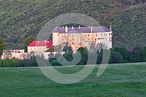 Slovenska Lupca castle during summer