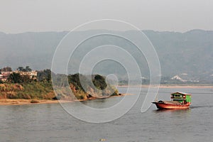 Slow Boat on the Mekong River