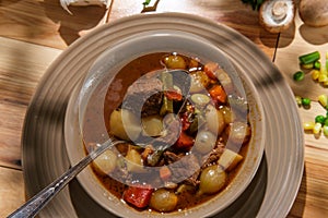 Slow Cooker Beef Vegetable Soup