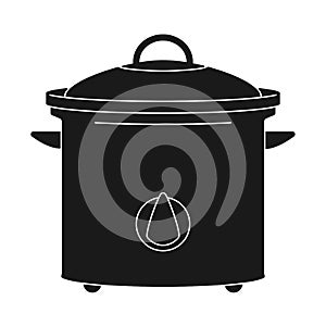 Slow Cooker Pot Vector