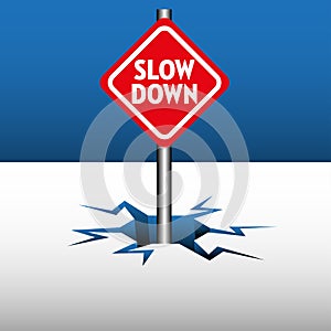 Slow down plate