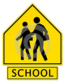 Slow Down! School Zone Ahead
