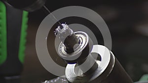 Slow motion drill bit