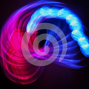 Slow motion light camera toss