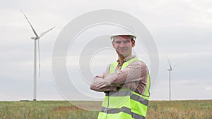 Slow Motion Positive Professional Engineer Of Large Energy Company