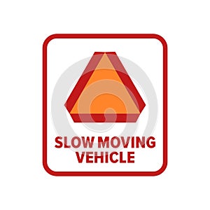 Slow Moving Vehicle symbol
