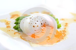 Slow poached egg