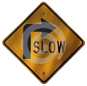 Slow - Road Curves Right