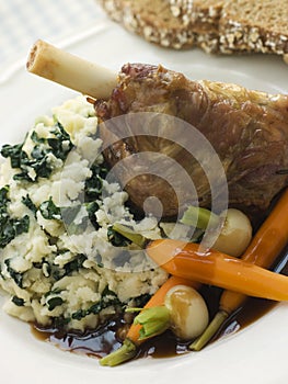 Slow Roasted Spring Lamb Shank with Colcannon