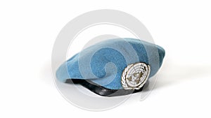 Slow rotation around a United Nations beret