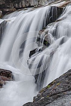 Slow Shutter, Pacific Northwest Waterfall in Cascade Mountains
