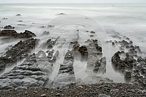 Slow shutterspeed photography at the Gulf of Biskay - Spain