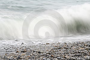 Slow shutterspeed photography at the Gulf of Biskay - Spain photo