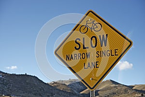 Slow Sign for Bikers