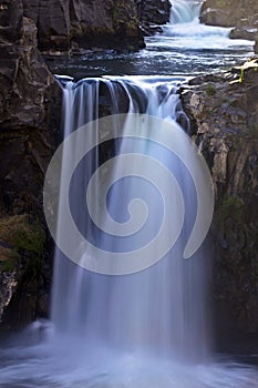 Slow Spilling Water At White River Falls