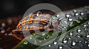 Slow and Steady: A Snails Journey on a Rainy Day
