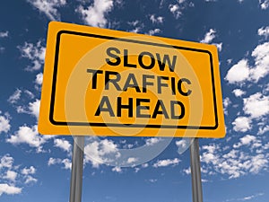 Slow traffic ahead