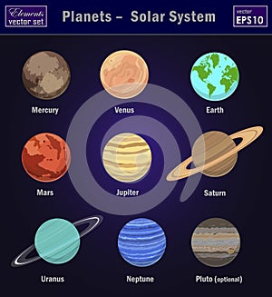 Solar System with all planets.