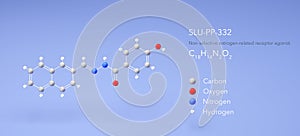 slu-pp-332 molecule, molecular structures, non-selective estrogen-related receptor agonist, 3d model, Structural Chemical Formula photo