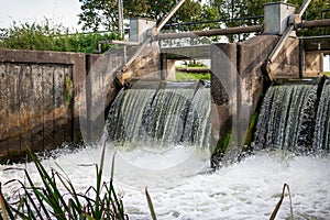 Sluice in the canal called the soestwetering