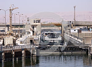 Sluice gate on the Nile