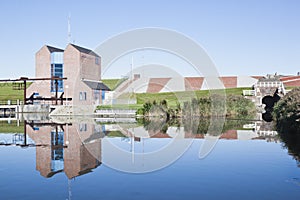 Sluice of Noordpolderzijl, Groningen, Holland