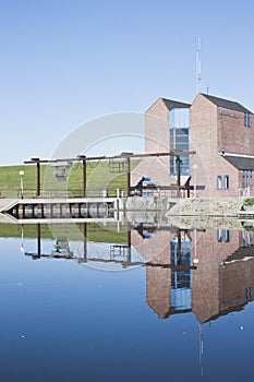 Sluice of Noordpolderzijl in Groningen, Holland photo