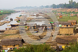 Slum area in Myanmar