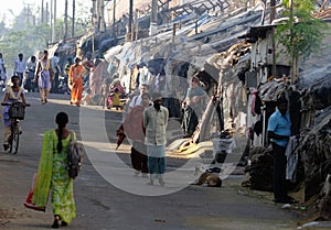 Slum in Bangalore India