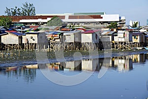 slum in cebu city on the philippine islands