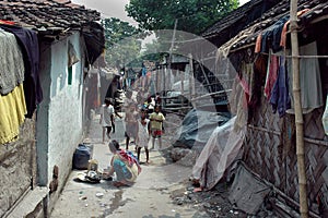 Slum dwellers of Kolkata-India