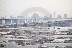 Slums in Lagos Nigeria photo