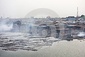 Slums in Lagos Nigeria photo