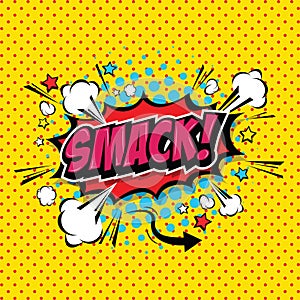 Smack! Comic Speech Bubble. Vector Eps 10