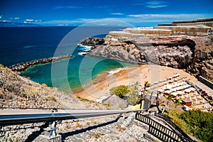 Small Abama beach on the west coast of Tenerife