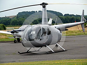 Small Aeroplane and Helicopter