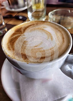 Small afternoon cup of cofee