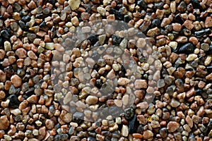 Small agates on a walkway