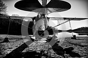 Small Airplane B&W 1