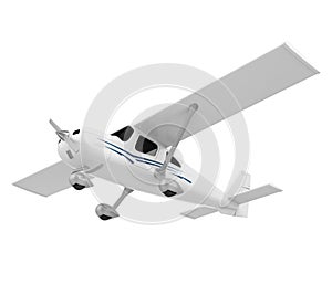 Small Airplane Isolated