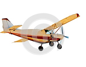 Small airplane with Propeller