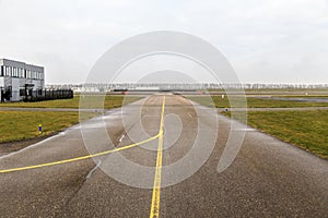 Small airport taxiway