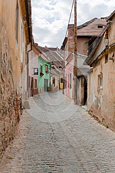 Small alley in Sibiu Romania