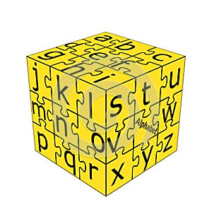 Small alphabet dice