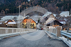 The small alpine village of San Leopoldo, Italy